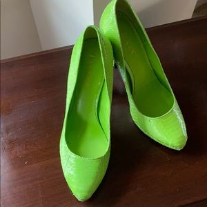 Ralph Lauren Lime Green stilettos